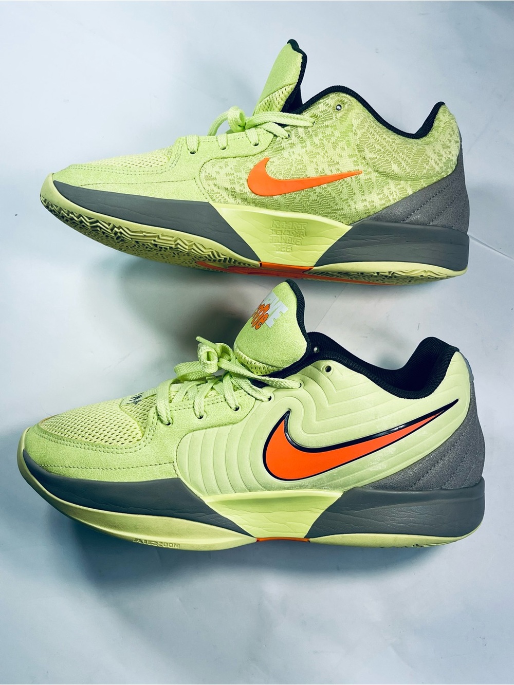 Nike JA 2 LT Lemon Twist Orange Gray Athletic Shoes #FD7328-701 Men's:9.5